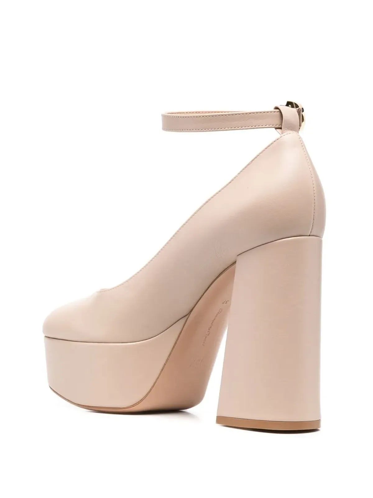 Gianvito Rossi Manila レザープラットフォームパンプス - 画像3