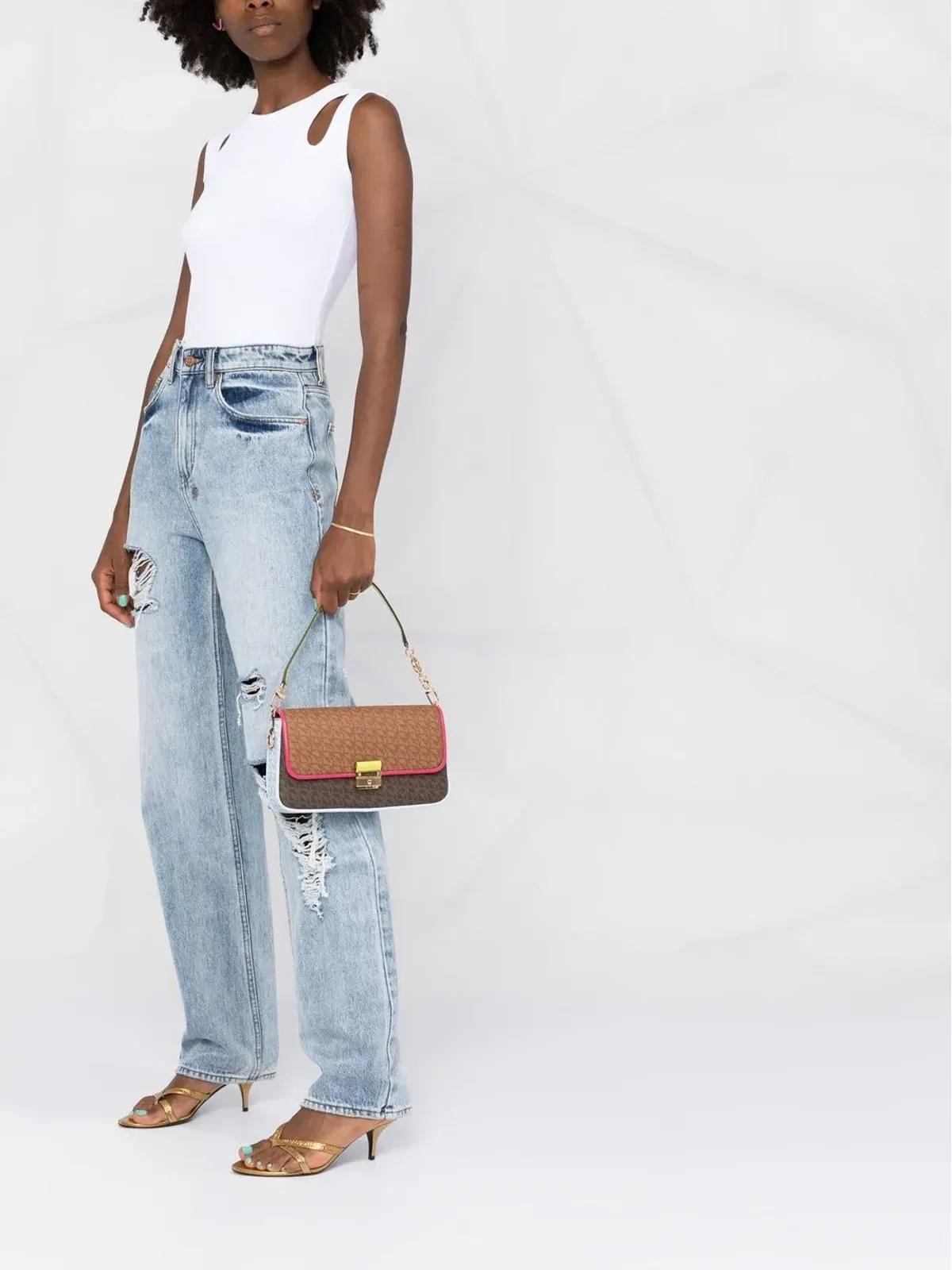 Michael Michael Kors Bradshaw ロゴプリント クロスボディバッグ - 画像2