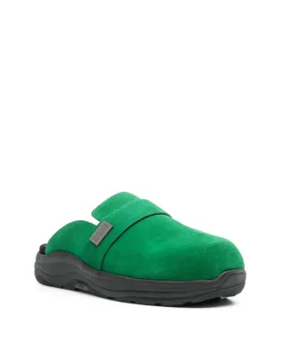 Suicoke グリーンのスウェードレザー・スリッパ - サムネイル2