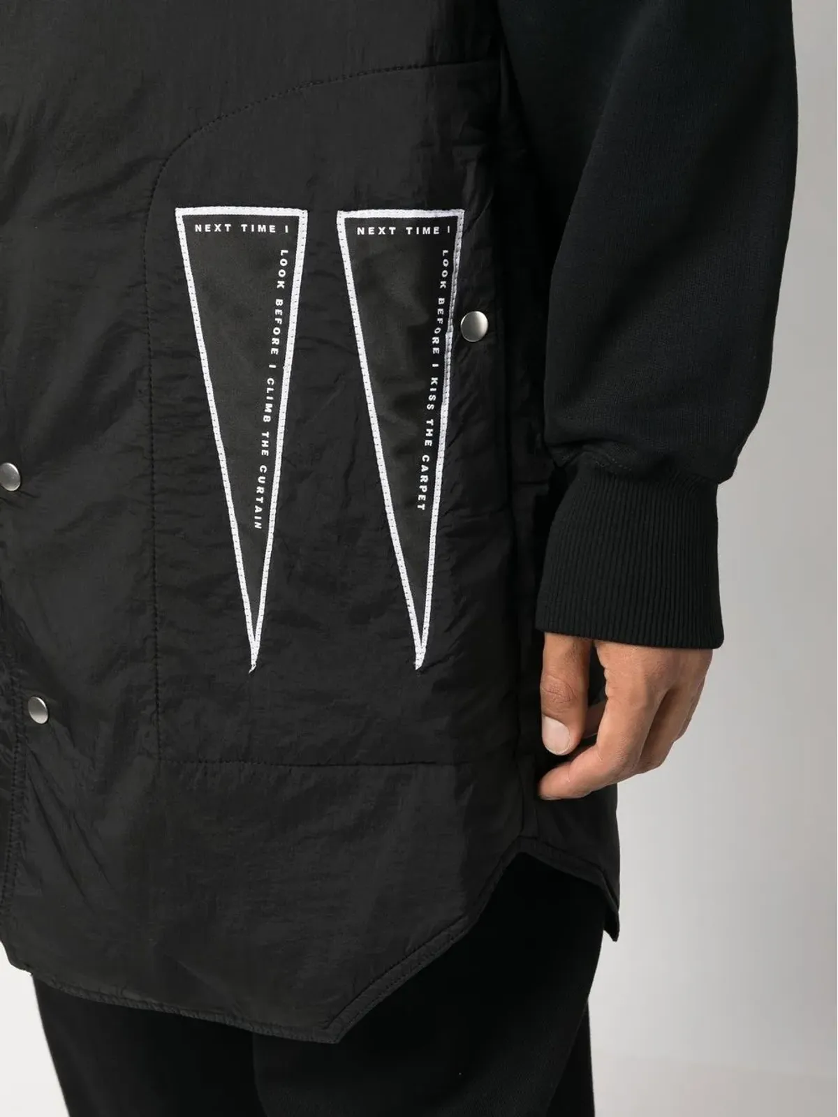 Rick Owens DRKSHDW ロゴプリント ノースリーブコート - 画像5