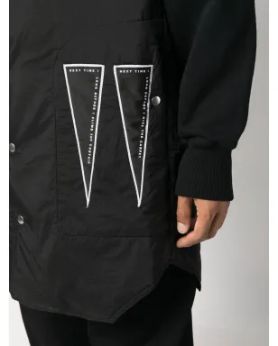 Rick Owens DRKSHDW ロゴプリント ノースリーブコート - サムネイル5