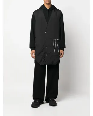 Rick Owens DRKSHDW ロゴプリント ノースリーブコート - サムネイル2