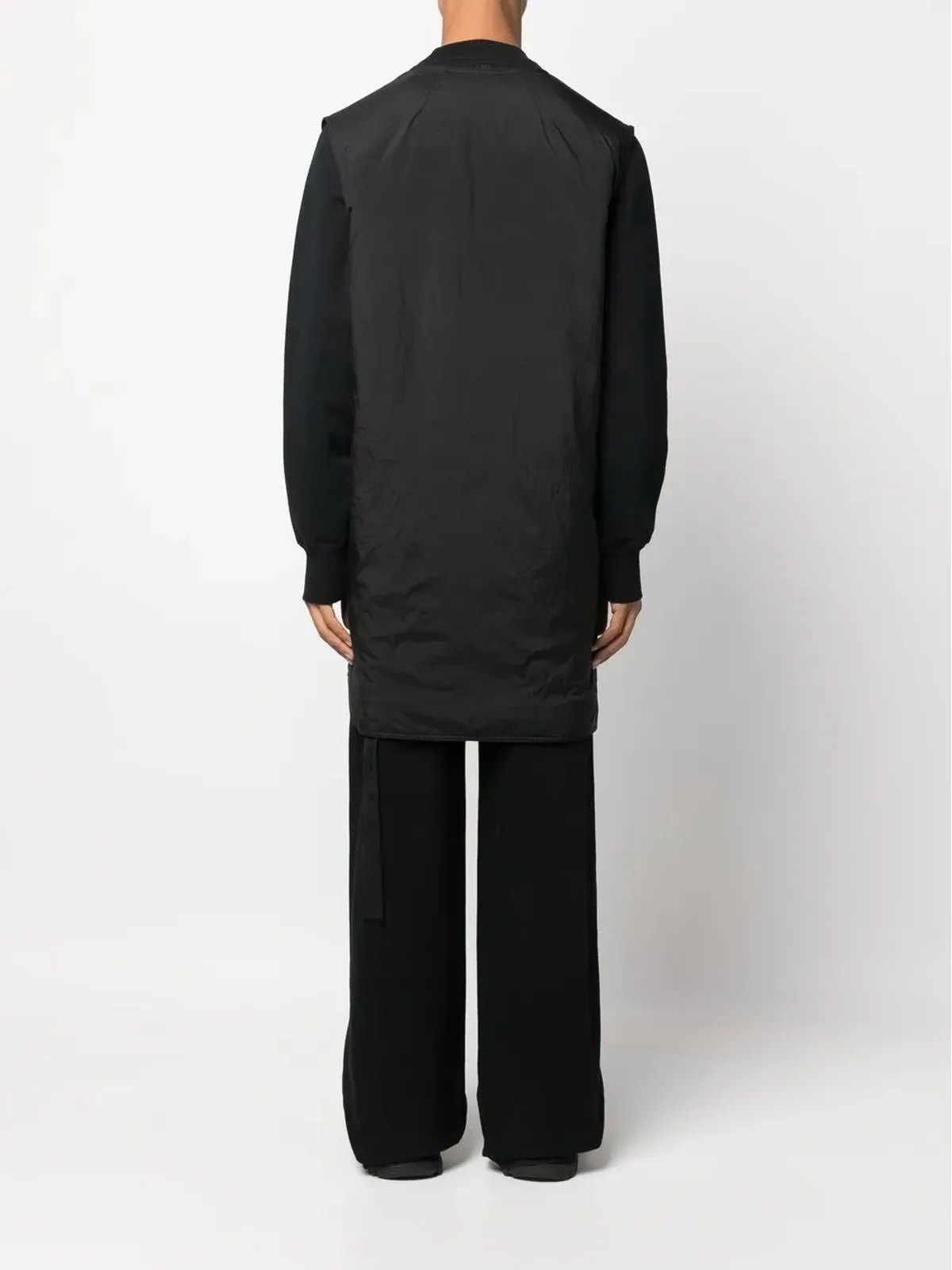 Rick Owens DRKSHDW ロゴプリント ノースリーブコート - 画像4