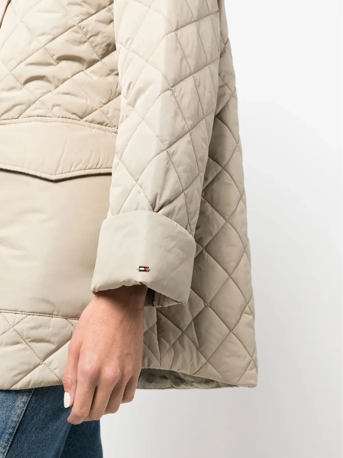 Tommy Hilfiger ボタンアップ・キルトコート - 画像5