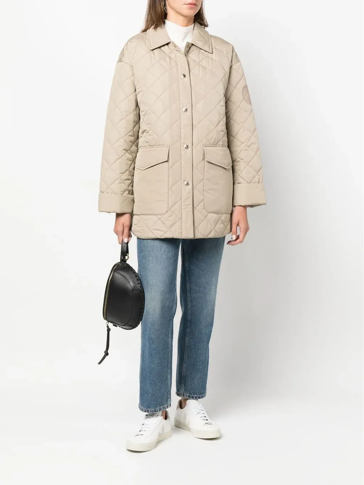 Tommy Hilfiger ボタンアップ・キルトコート - 画像2