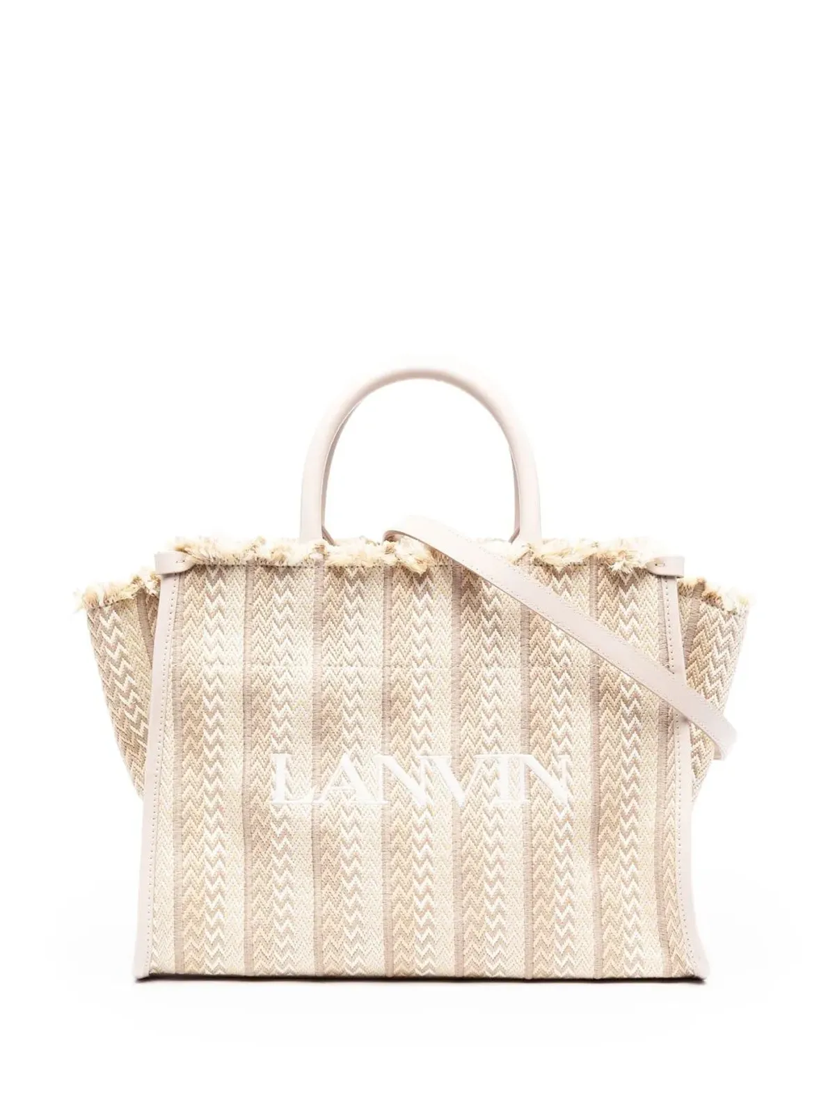 Lanvin In & Out ヘリンボーン トートバッグ - Neutrals - 画像1
