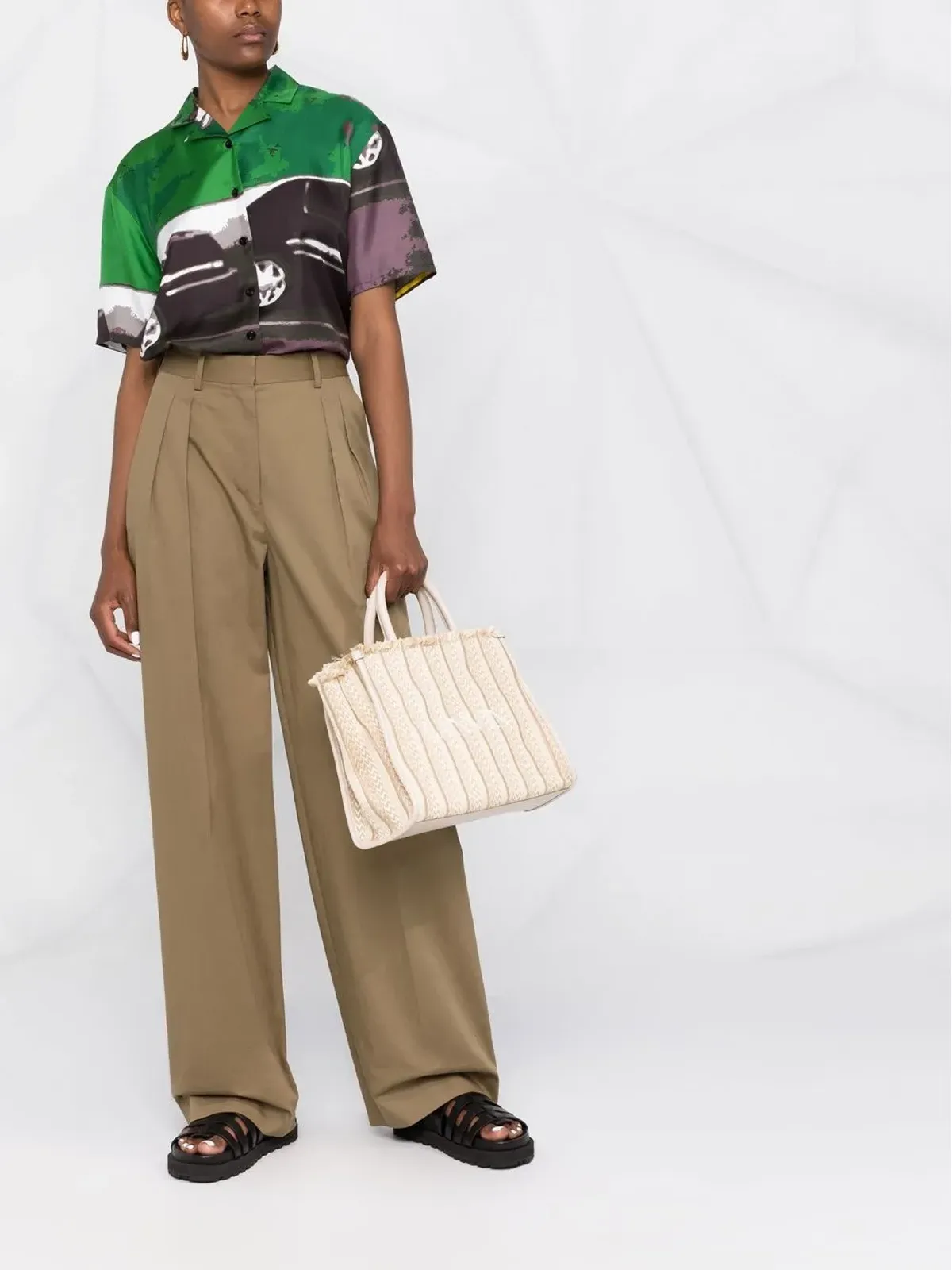 Lanvin In & Out ヘリンボーン トートバッグ - Neutrals - 画像2