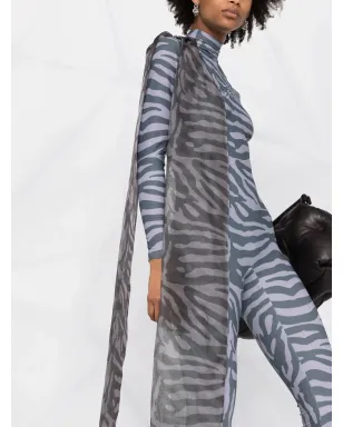 Atu Body Couture Liquorice bow-detail jumpsuit - Grey - サムネイル5