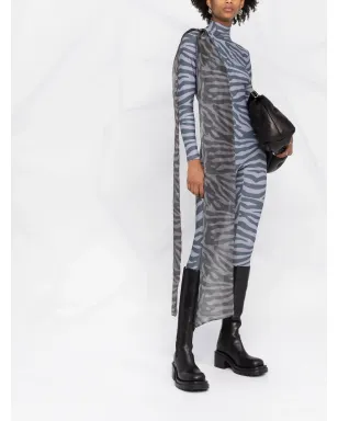 Atu Body Couture Liquorice bow-detail jumpsuit - Grey - サムネイル2