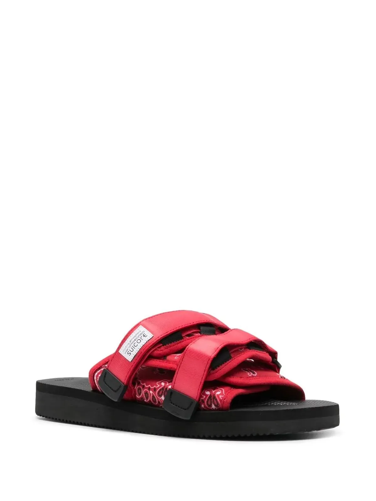 Suicoke ダブルストラップ フラットサンダル - レッド - 画像2