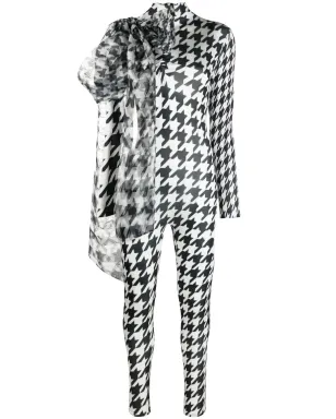 Atu Body Couture ルナ ハウンドトゥース柄 ジャンプスーツ - サムネイル1