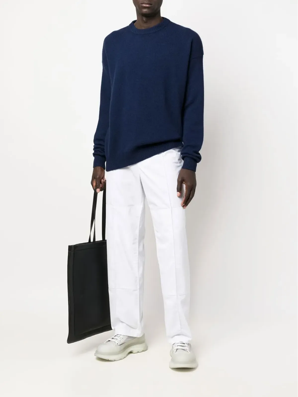 Jil Sander クルーネック カシミヤセーター - 画像2