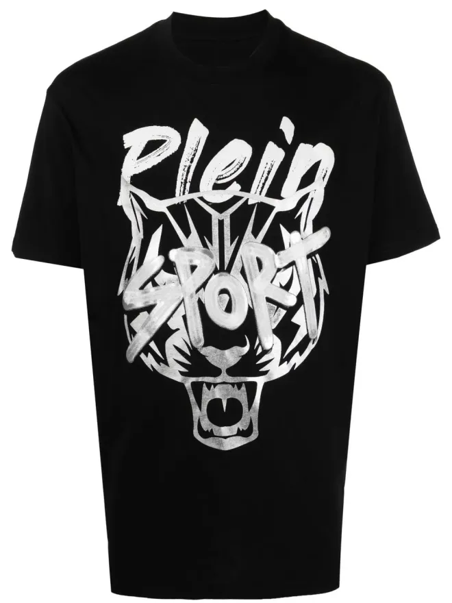 Plein Sport Plein Sport タイガーヘッド半袖Tシャツ - ブラックの商品画像