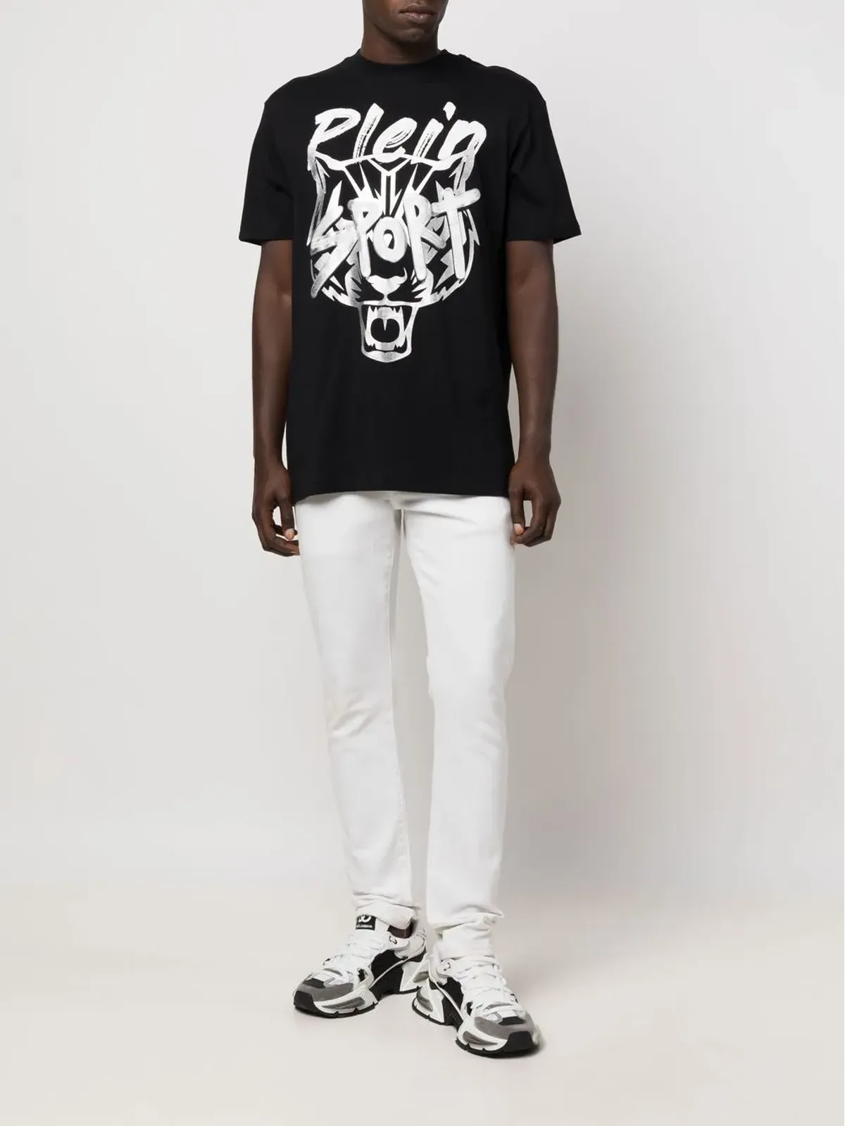 Plein Sport タイガーヘッド半袖Tシャツ - ブラック - 画像2