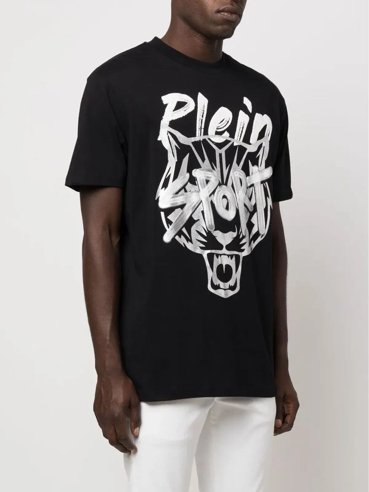 Plein Sport タイガーヘッド半袖Tシャツ - ブラック - 画像3