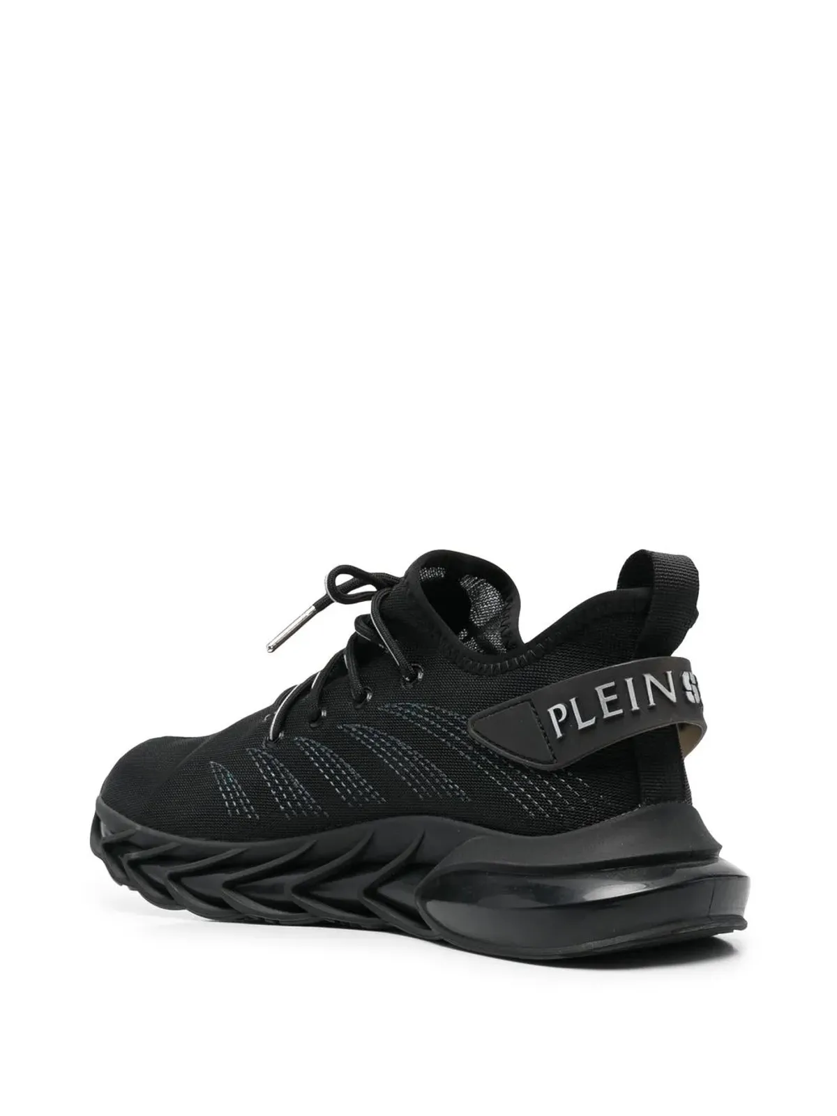 Plein Sport パネルドレースアップスニーカー ブラック - 画像3