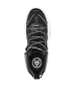 Plein Sport ランナー パネルド レースアップ スニーカー - ブラック - サムネイル4