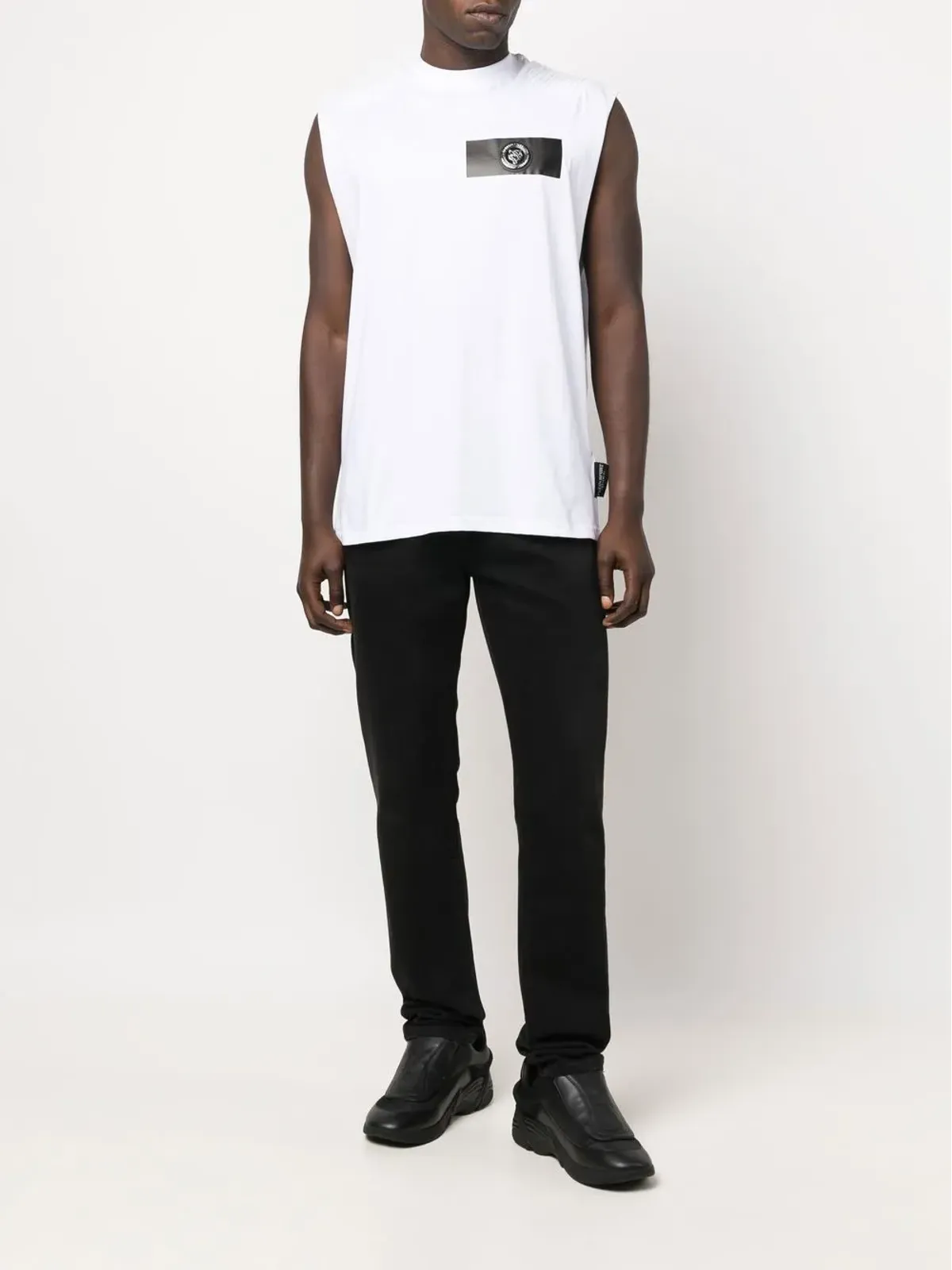 Plein Sport ロゴパッチ半袖Tシャツ - White - 画像2