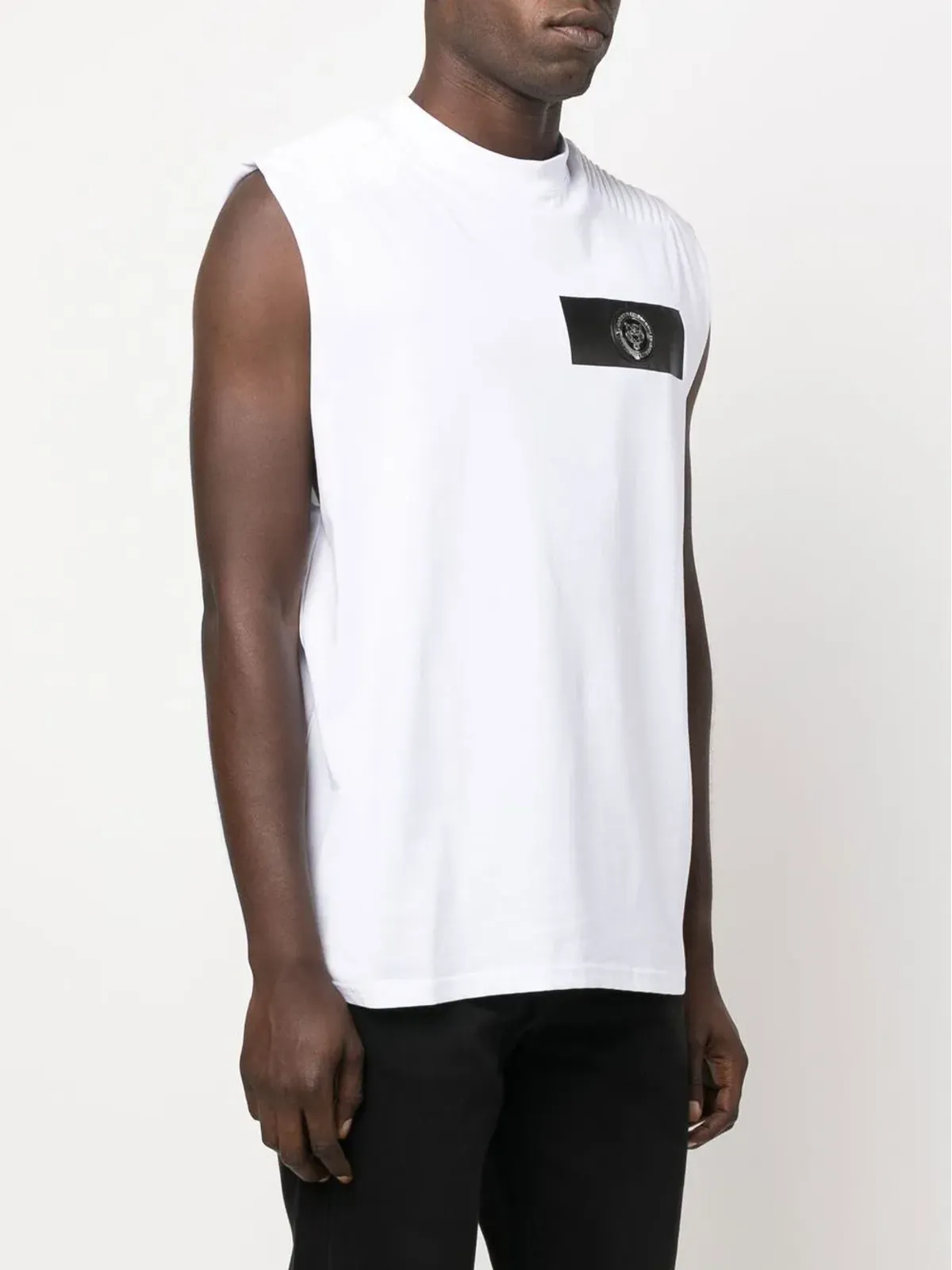Plein Sport ロゴパッチ半袖Tシャツ - White - 画像3
