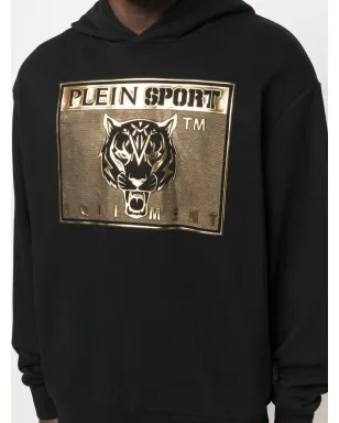 Plein Sport タイガーヘッド ロゴプリント フーディ - サムネイル5