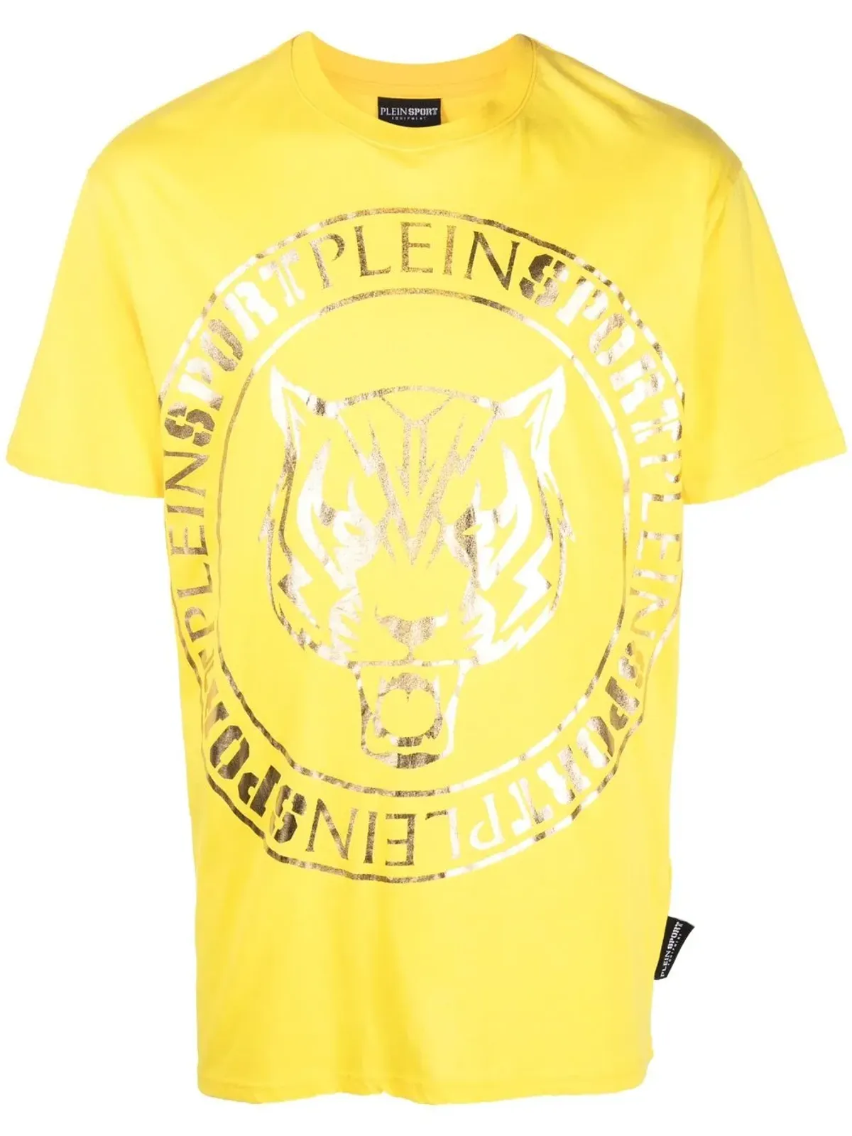 Plein Sport タイガーヘッド ロゴプリント Tシャツ - 画像1