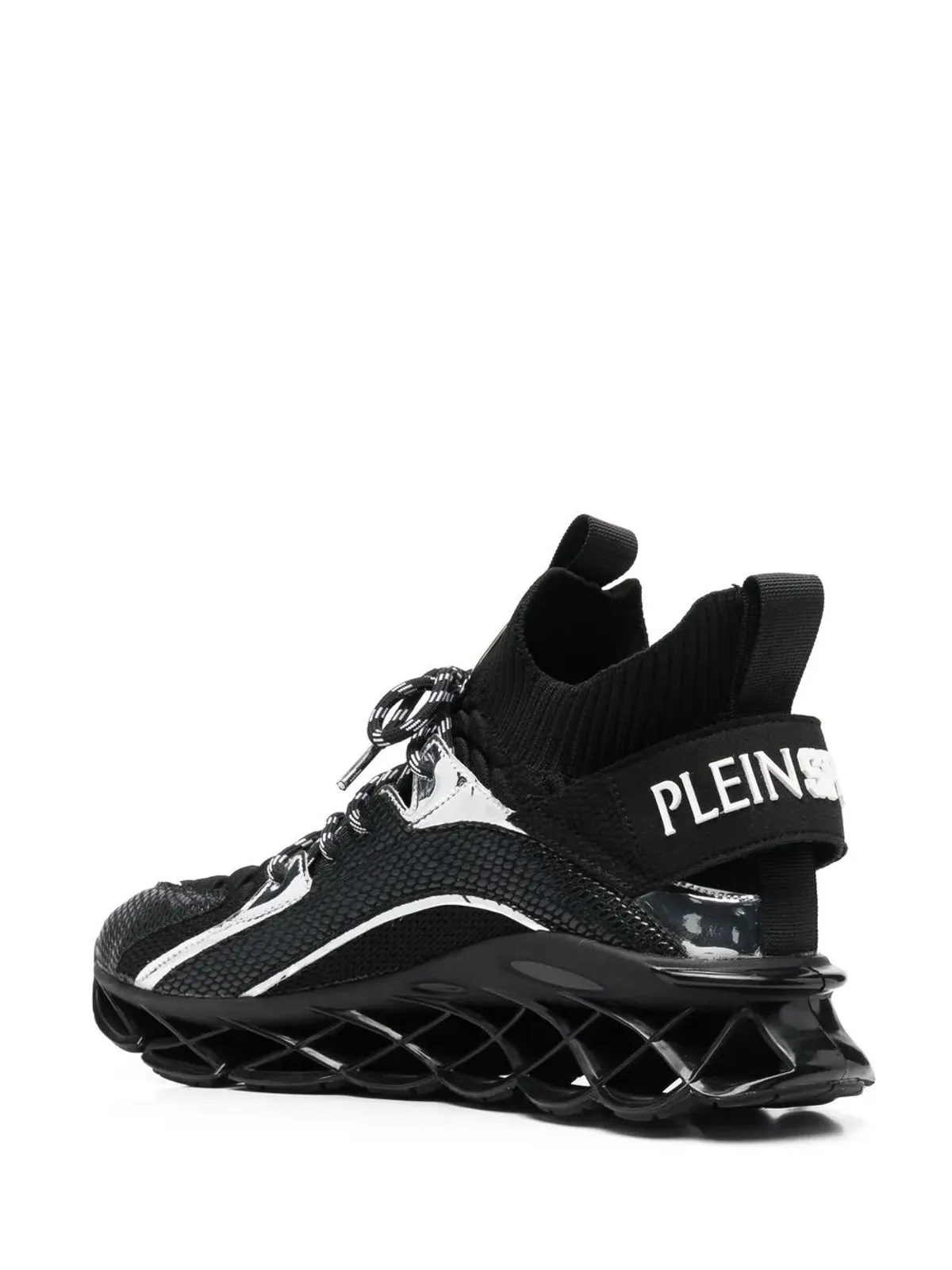 Plein Sport パネルド・ロー・トップスニーカー - 画像3