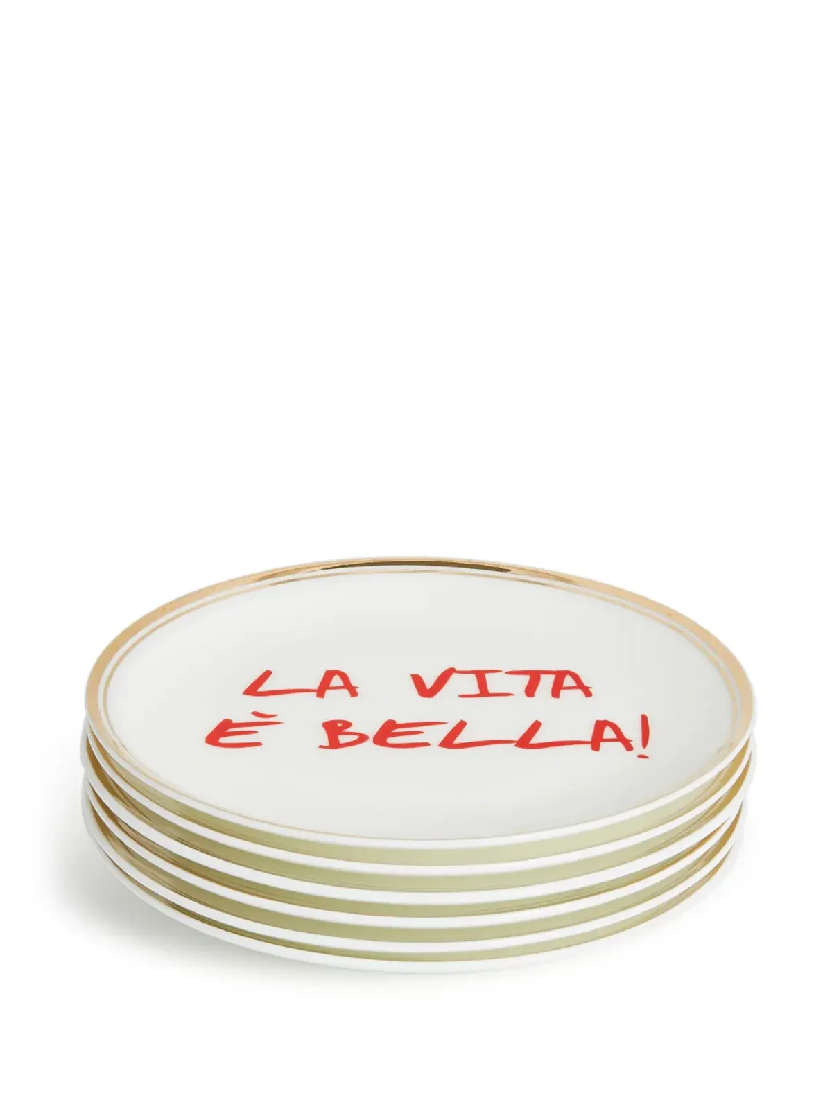 Bitossi Home La Vita È Bella' plates (set of 6) - White - 画像2