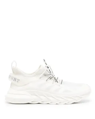 Plein Sport ロゴ入りレースアップスニーカー - ホワイト - サムネイル1