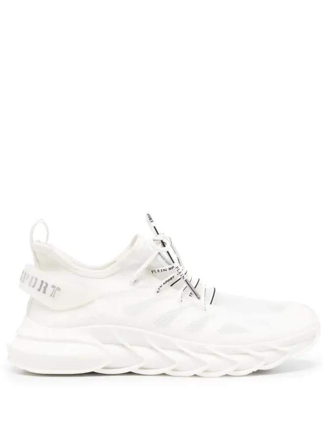 Plein Sport Plein Sport ロゴ入りレースアップスニーカー - ホワイトの商品画像
