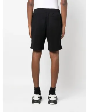 Moschino logo-print organic-cotton shorts - Black - サムネイル4