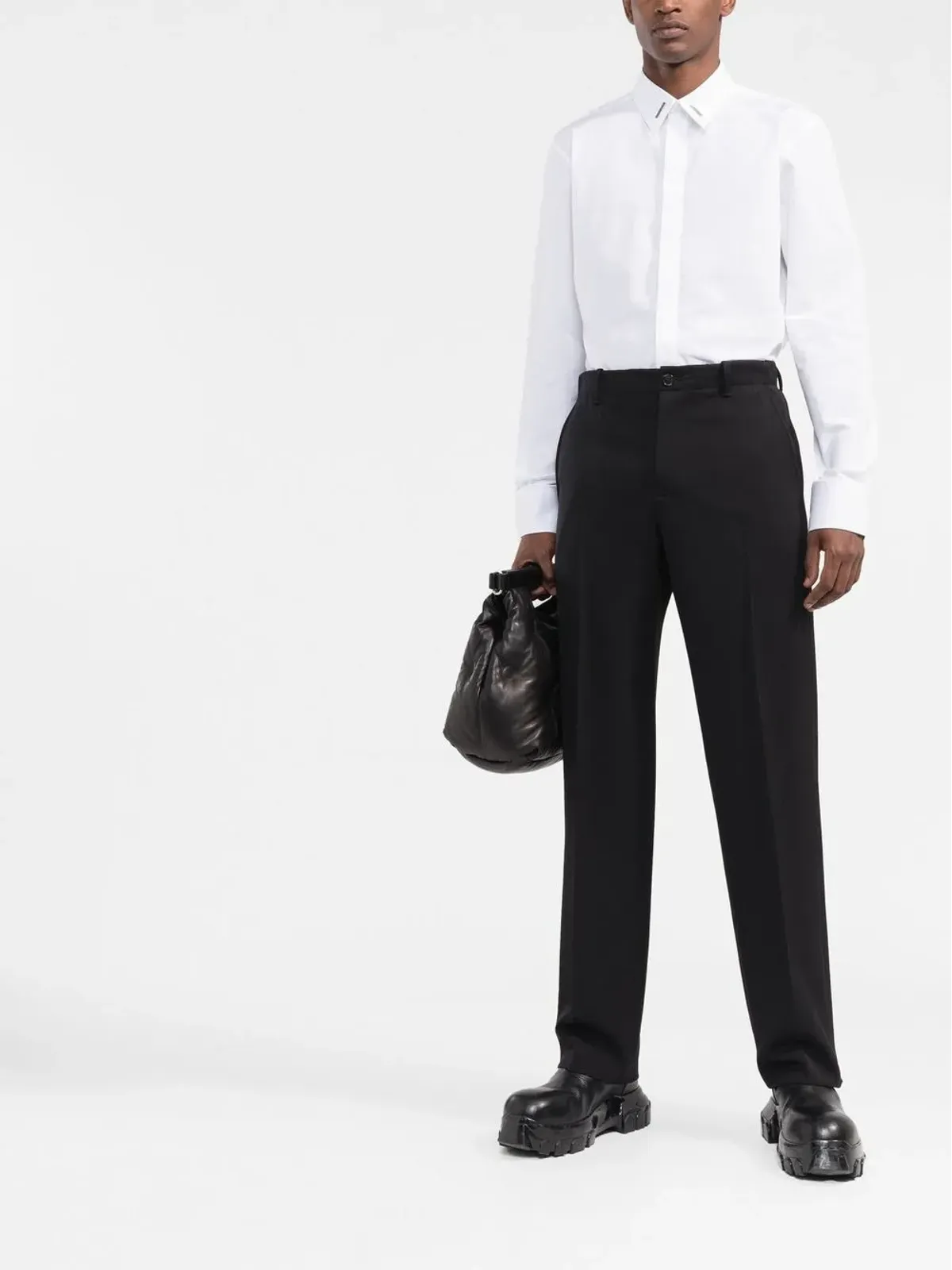 Givenchy ハードウェアディテール ボタンアップシャツ - 画像2