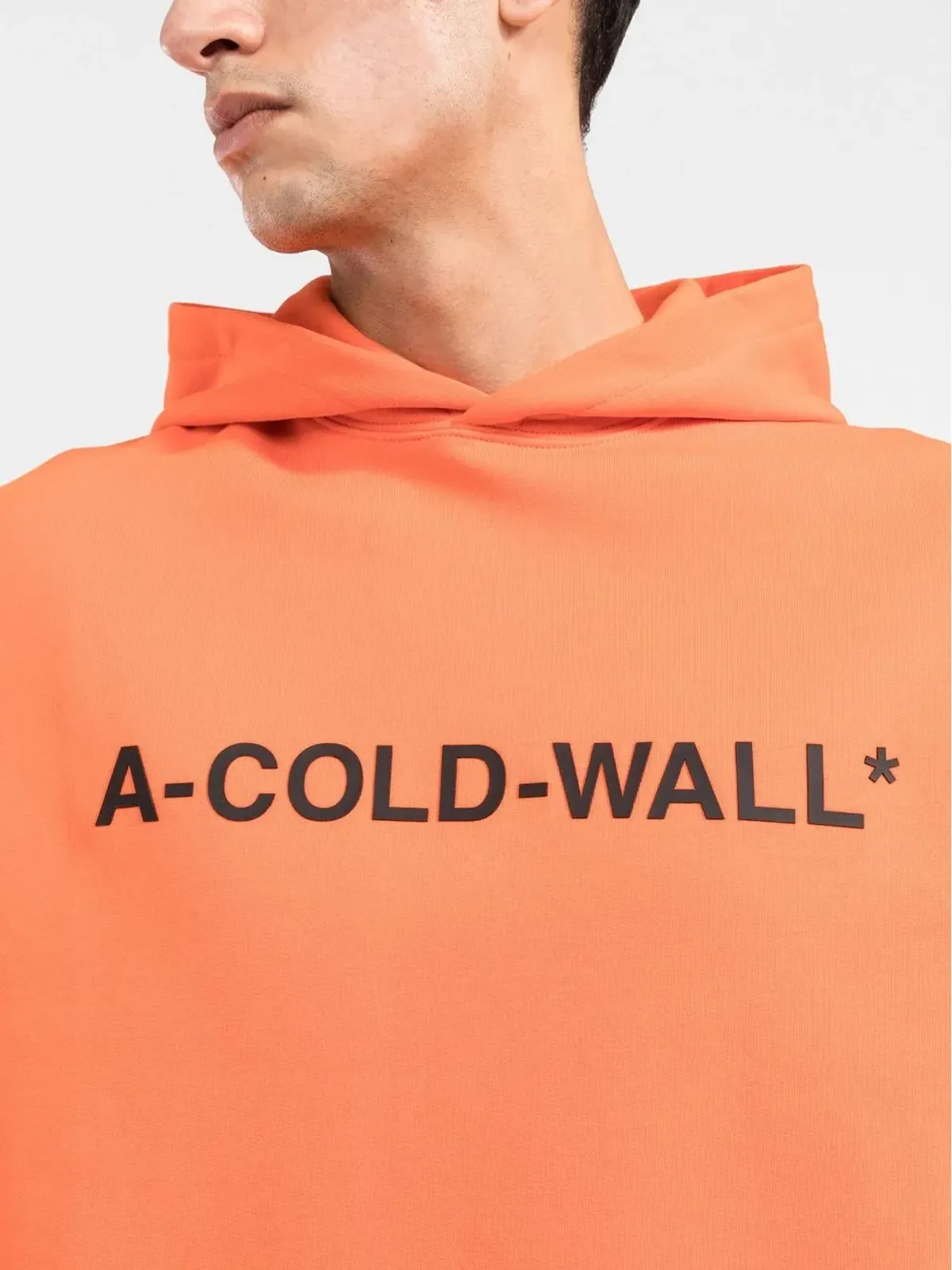 A-COLD-WALL* エッセンシャル ロゴプリント フーディ - オレンジ - 画像5