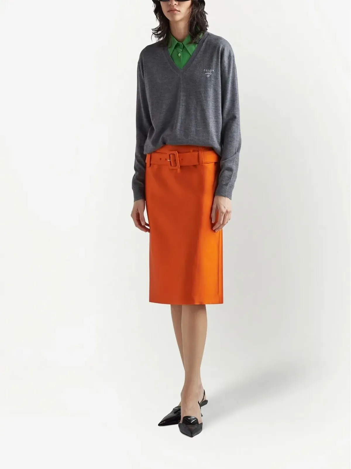 Prada Vネック カシミアセーター - 画像2