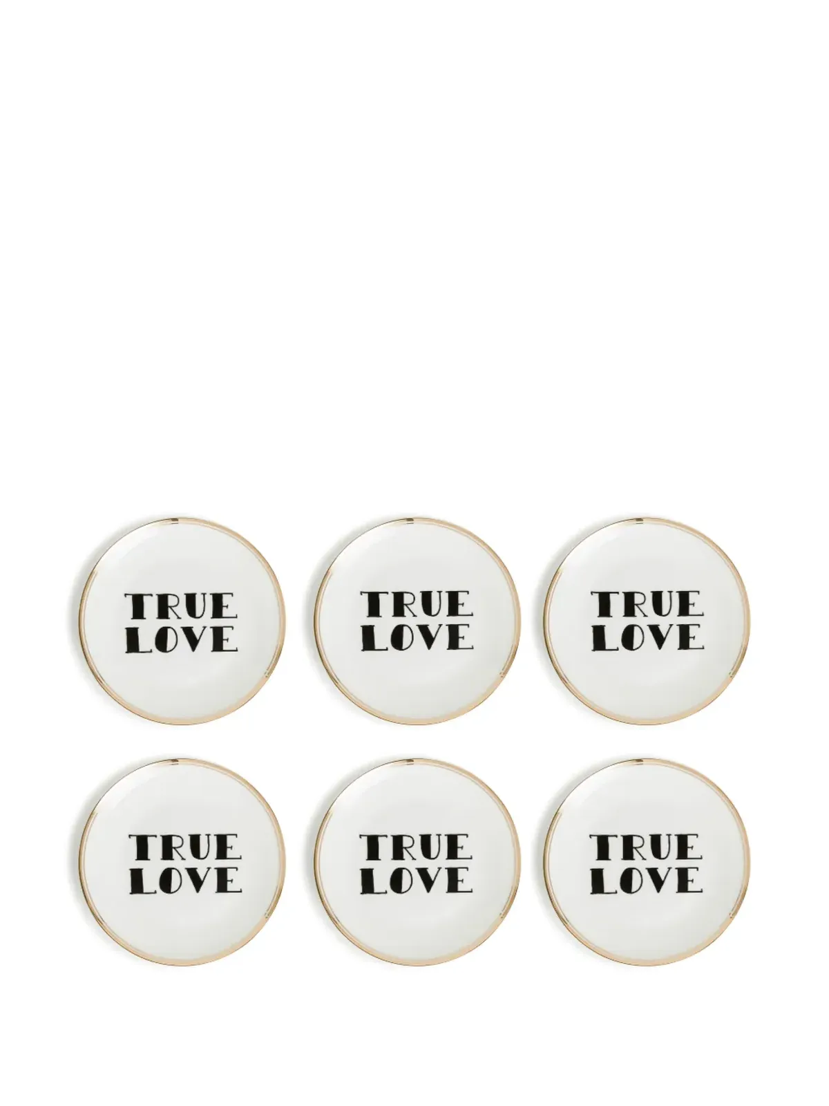 Bitossi Home True Love plates (set of six) - White - 画像5