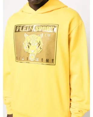 Plein Sport graphic-print hoodie - Yellow - サムネイル5