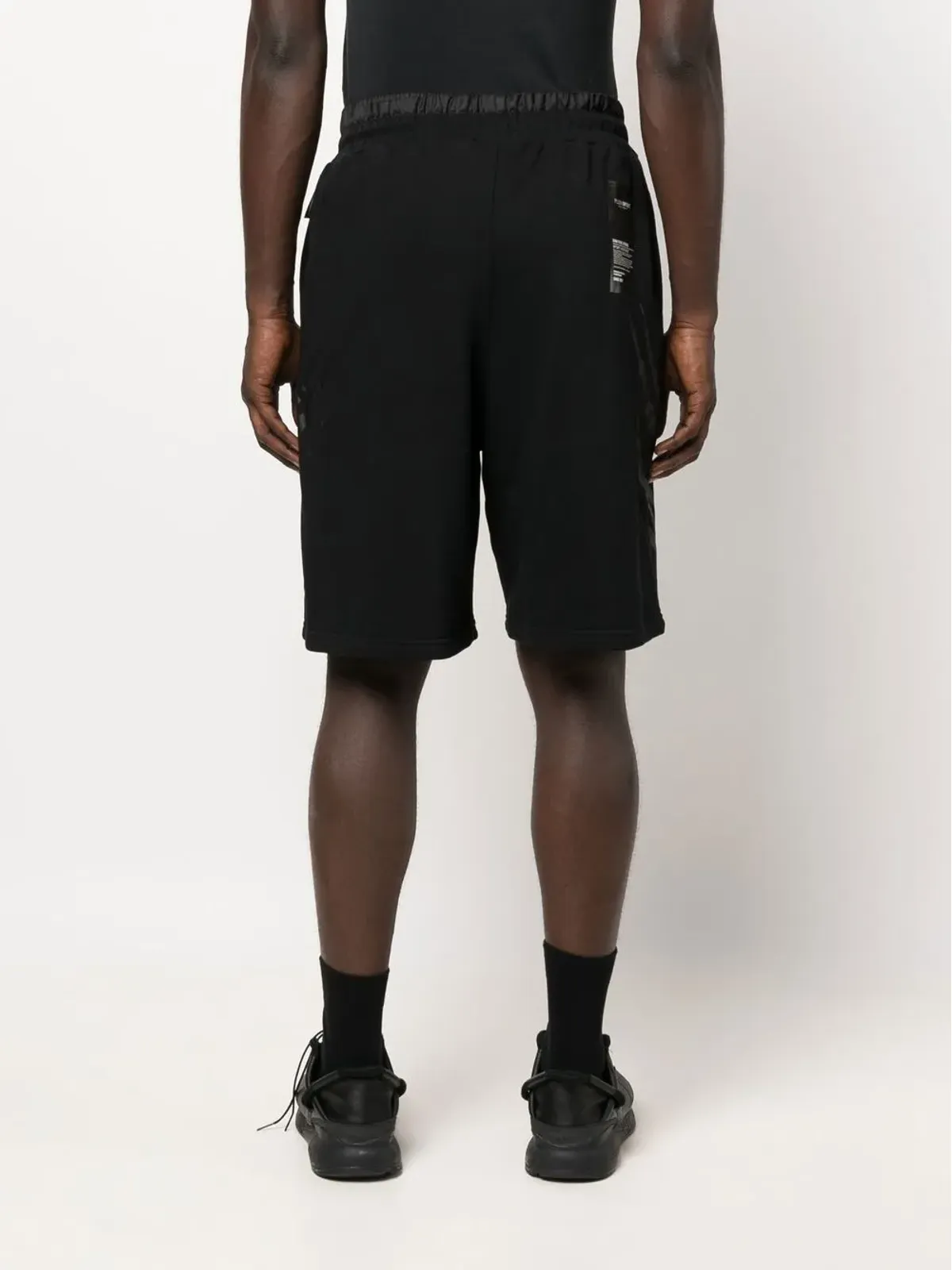 Plein Sport stripe-print jogging shorts - Black - 画像4