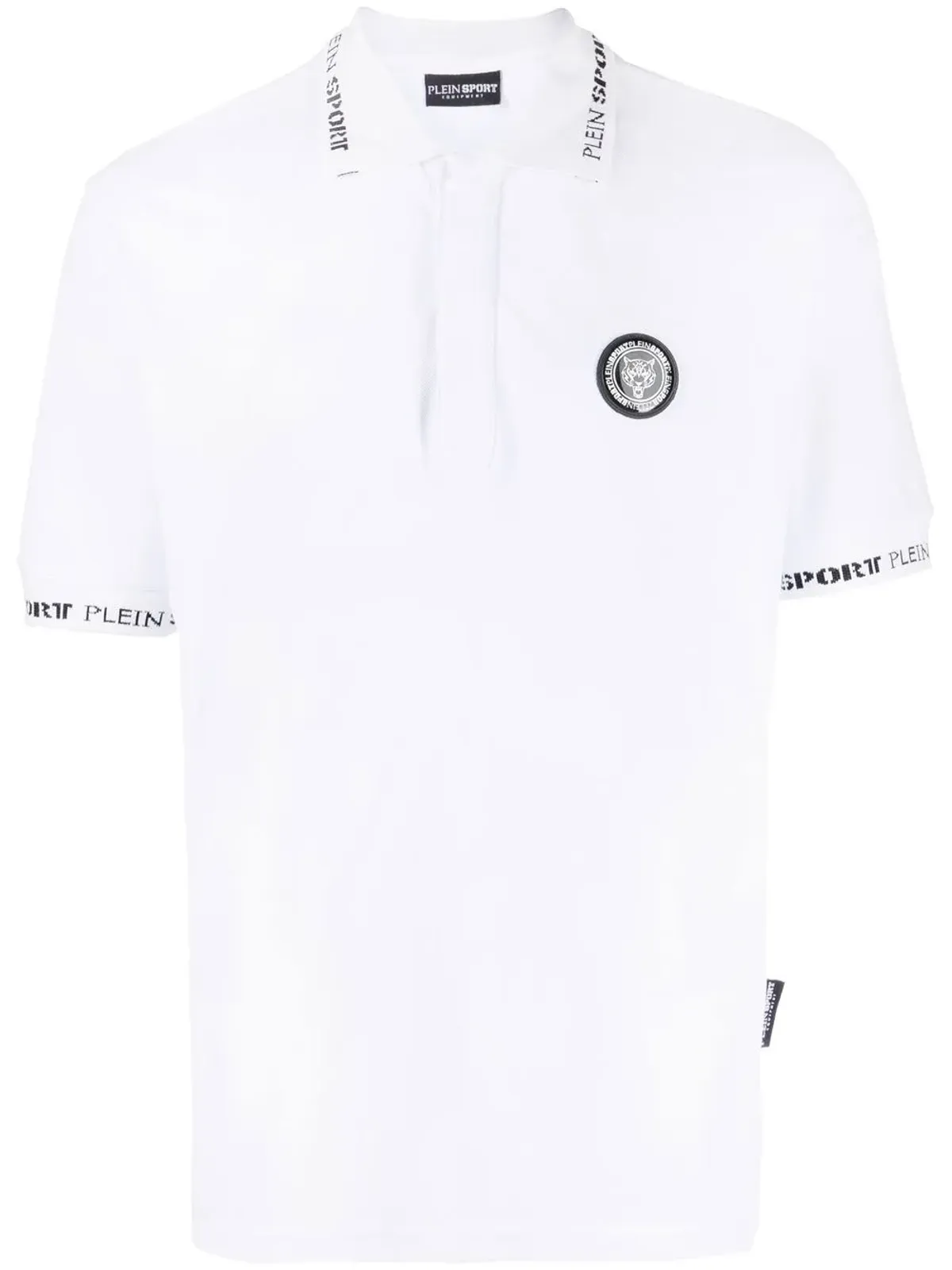 Plein Sport ロゴパッチ付き半袖ポロシャツ - 画像1