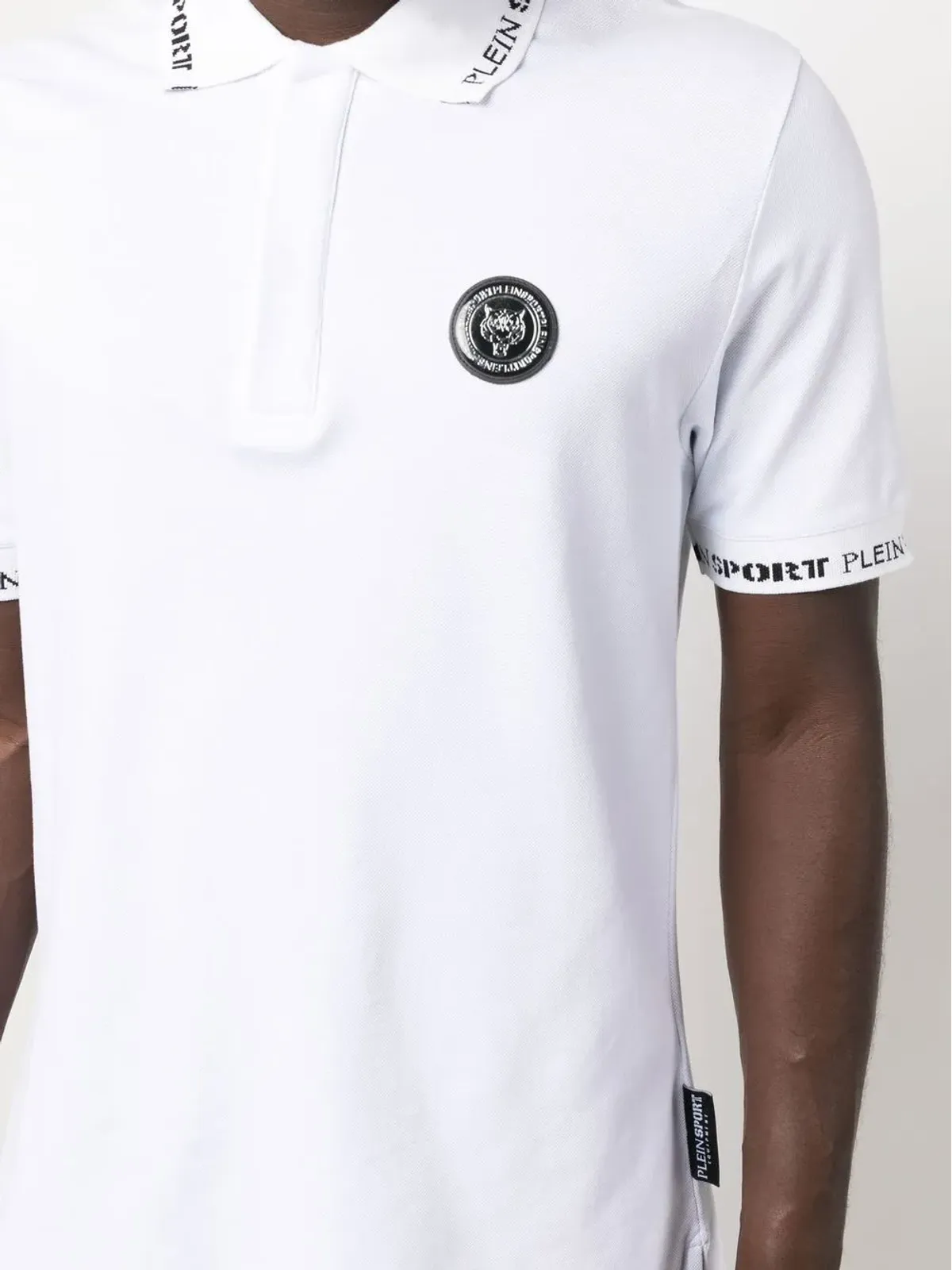 Plein Sport ロゴパッチ付き半袖ポロシャツ - 画像5