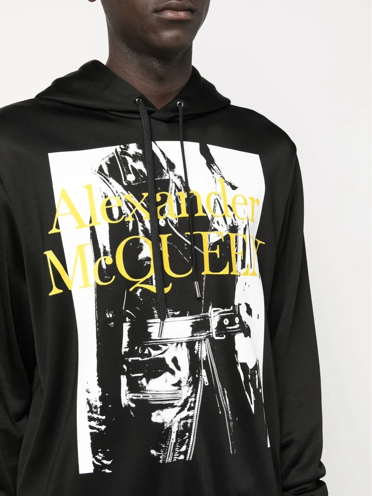Alexander McQueen ロゴプリント長袖フーディ - 画像5