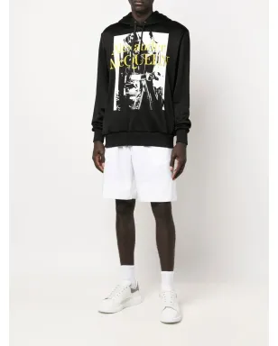 Alexander McQueen ロゴプリント長袖フーディ - サムネイル2