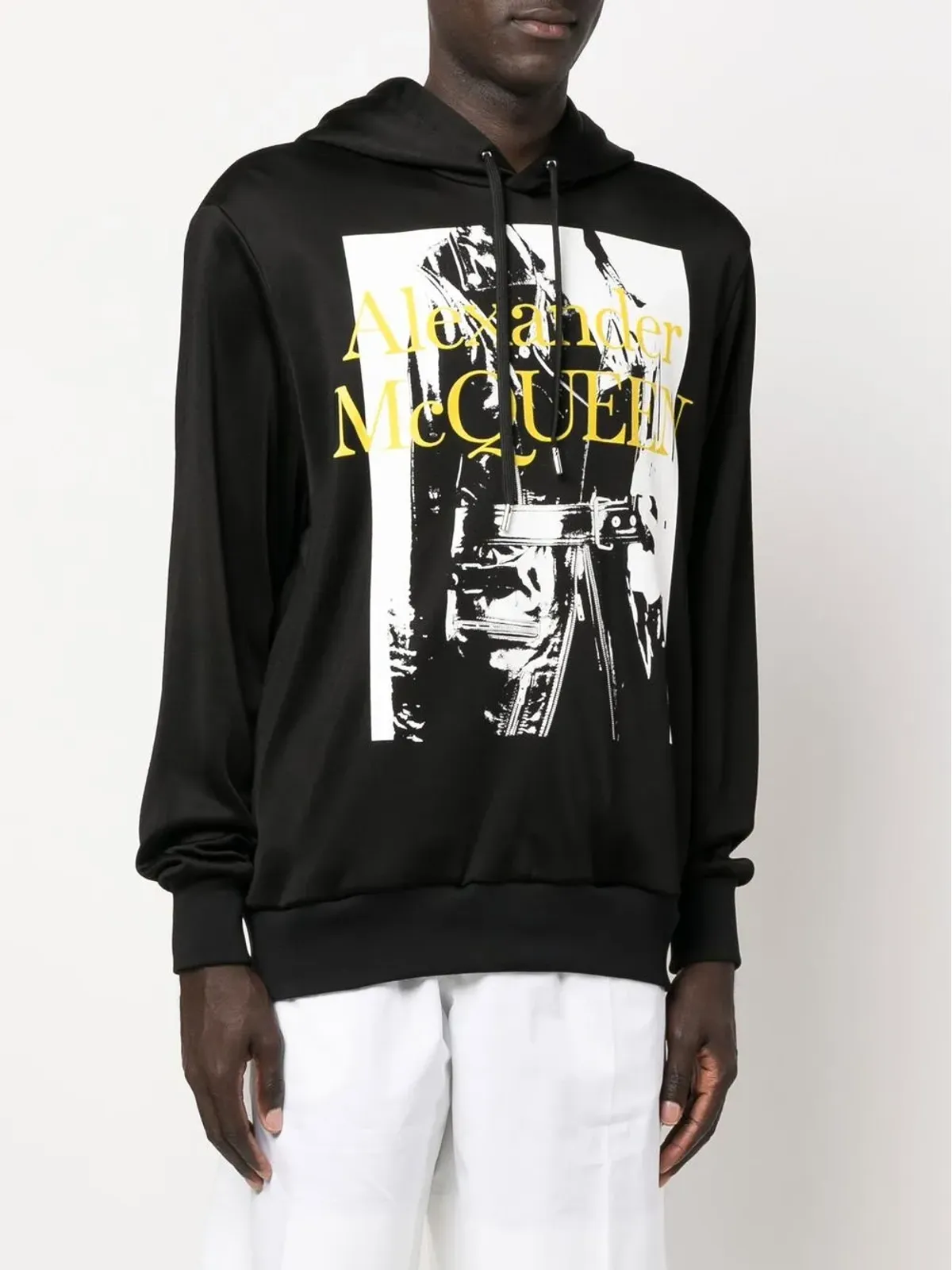 Alexander McQueen ロゴプリント長袖フーディ - 画像3