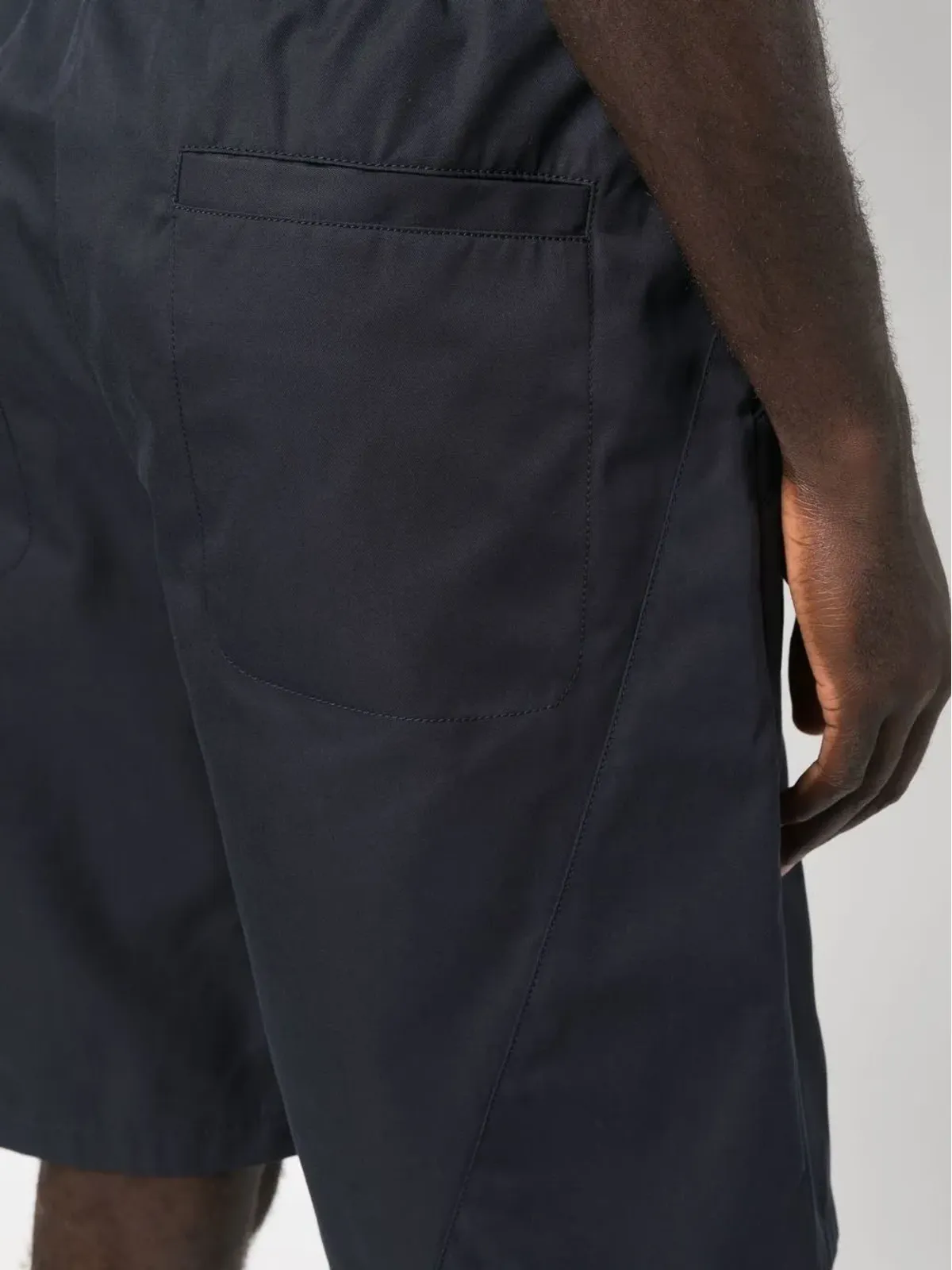 Giorgio Armani ドローコード付きオーガニックコットン トラックショーツ - 画像5