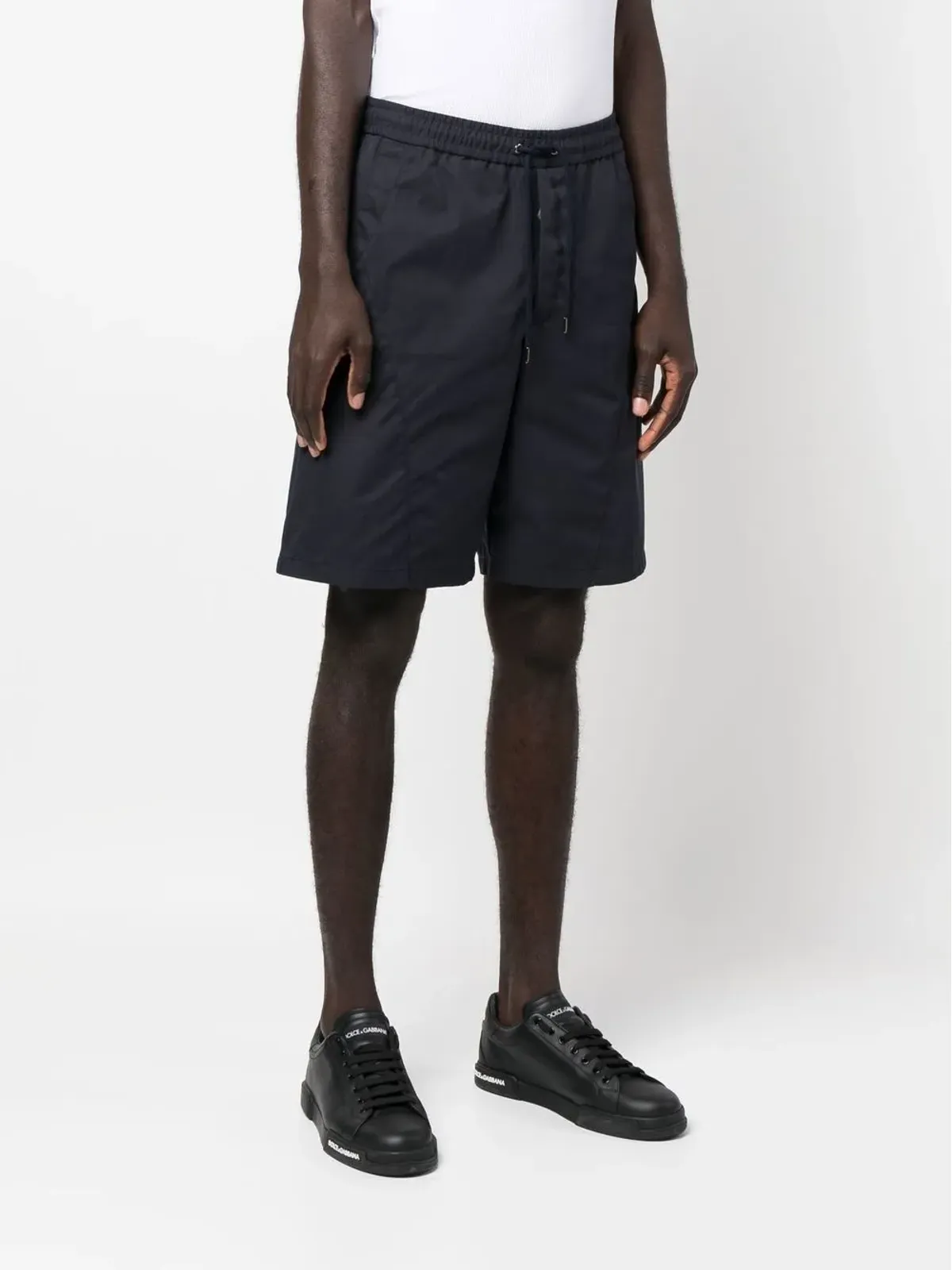 Giorgio Armani ドローコード付きオーガニックコットン トラックショーツ - 画像3