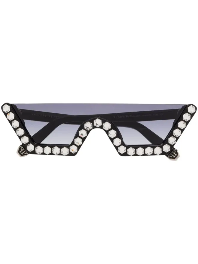 Philipp Plein Eyewear Philipp Plein Eyewear Plein Crystal Lux サングラス ブラックの商品画像