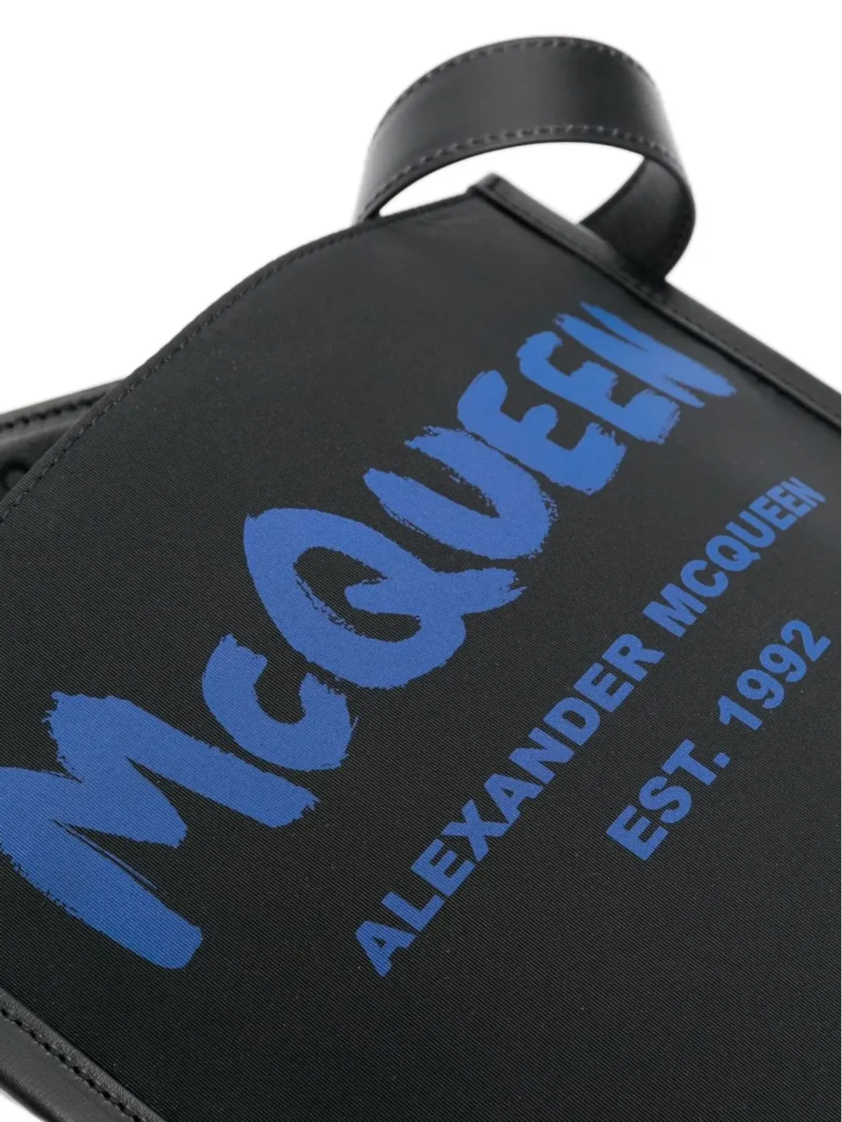 Alexander McQueen ロゴプリント メッセンジャーバッグ - 画像4
