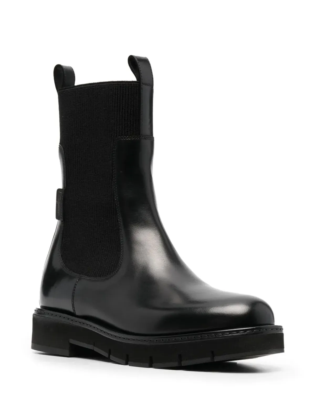 Ferragamo クリーテッドソール レザー チェルシーブーツ - 画像2