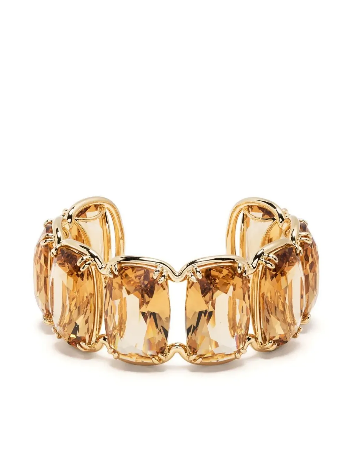 Swarovski ハーモニア フローティングクリスタル カフブレスレット - Yellow - 画像1