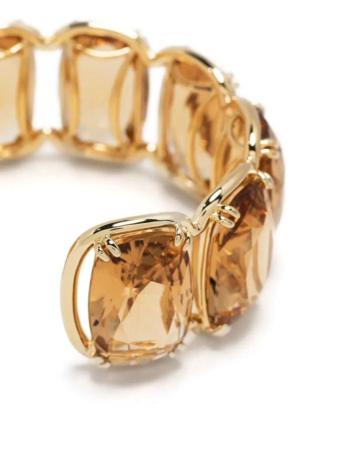 Swarovski ハーモニア フローティングクリスタル カフブレスレット - Yellow - 画像3