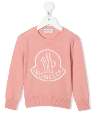 Moncler Enfant ロゴプリント スウェットシャツ ピンク - サムネイル1