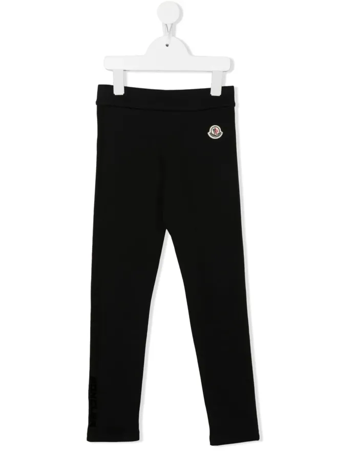 Moncler Enfant Moncler Enfant ロゴパッチ ジャージー トラウザー（ブラック）の商品画像